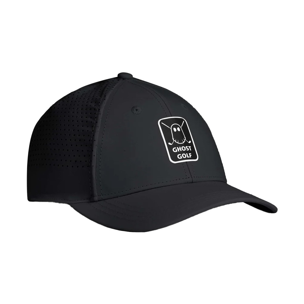 メンズウェア GHOST GOLF GANG ONE PANEL HAT (BLACK) Ghost Golf Ultra-Fit Snapback Hat - Maple Hill Golf